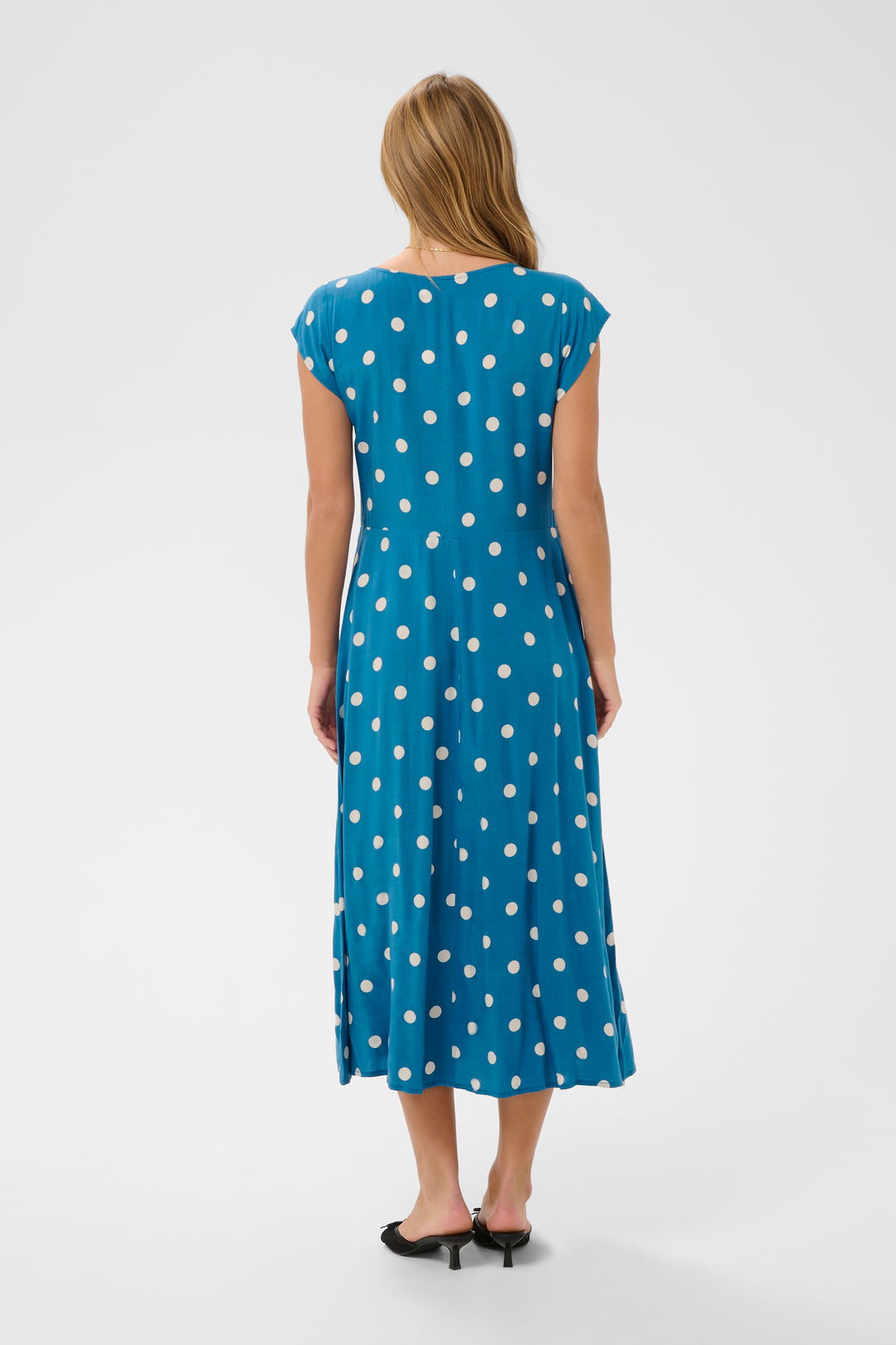 Saint Tropez GislaSZ Dress – Blue Turtledove Big Dot