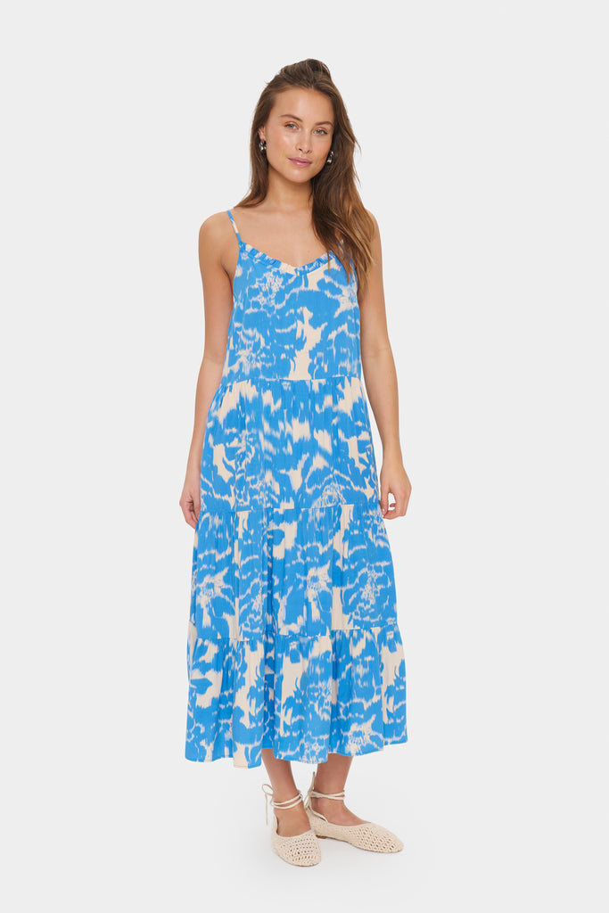 Saint Tropez Eda SZ Maxi Strap Dress- Capanula Waters Blooms