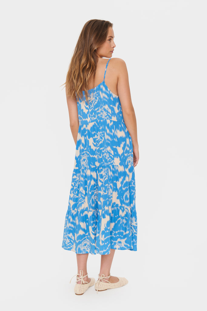 Saint Tropez Eda SZ Maxi Strap Dress- Capanula Waters Blooms