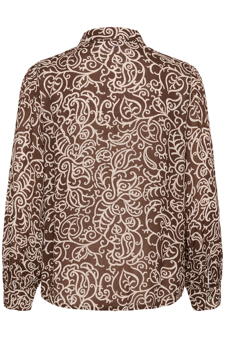 Saint Tropez VegaSZ Shirt- Brown Birch Squiggles