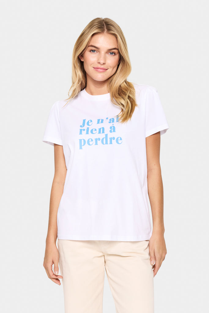 Saint Tropez IliSZ T-Shirt- Bright White