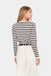 Saint Tropez MilaSZ Striped Cardigan- Gray Morn