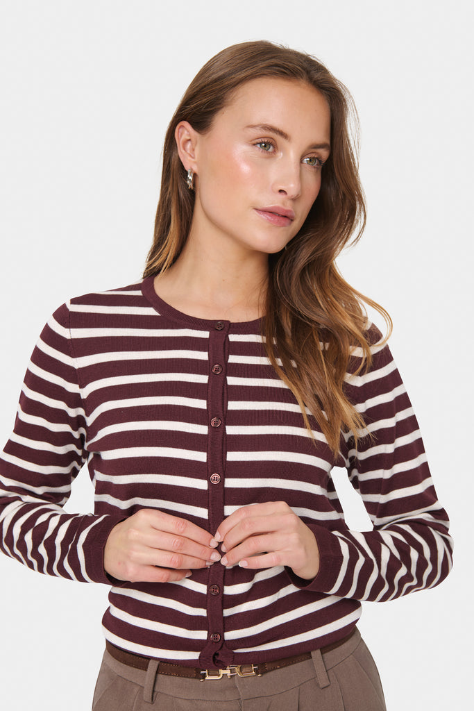 Saint Tropez MilaSZ Cardigan- Decadent Chocolate Fog