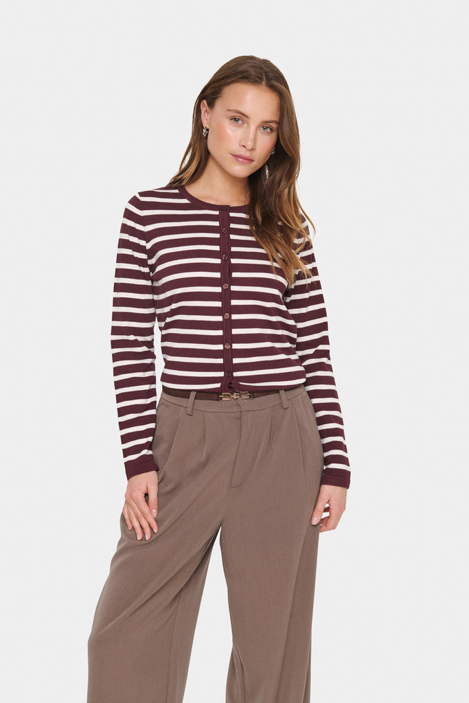 Saint Tropez MilaSZ Cardigan- Decadent Chocolate Fog