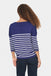 Saint Tropez Mila R-Neck striped Pullover- Midnight sail