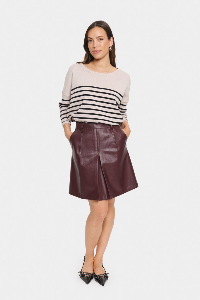 Saint Tropez MilaSZ Pullover- Gray Morn Mila Stripe