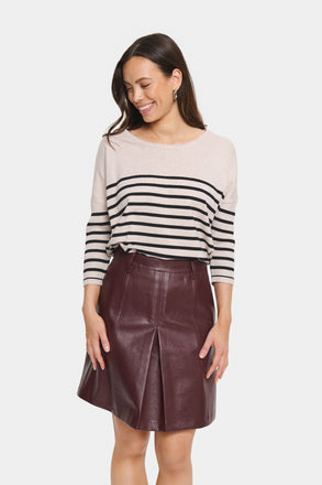 Saint Tropez MilaSZ Pullover- Gray Morn Mila Stripe