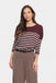Saint Tropez MilaSZ Pullover- Decadent Chocolate Fog Stripe