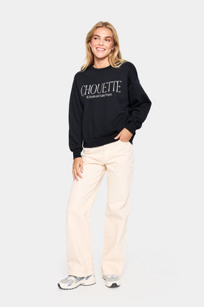Saint Tropez InezSZ Sweatshirt-Black