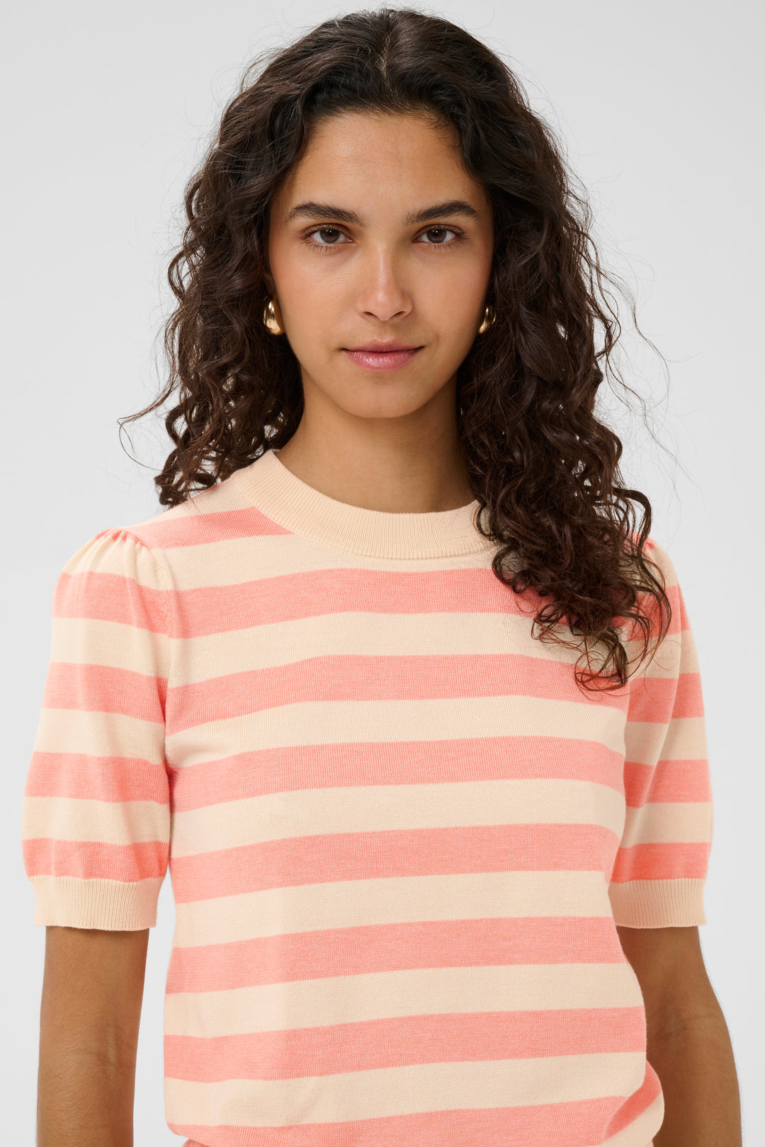 Saint Tropez Mila Pullover- Blooming Ivory Block Stripe