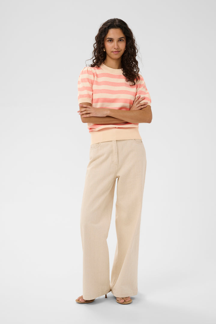 Saint Tropez Mila Pullover- Blooming Ivory Block Stripe
