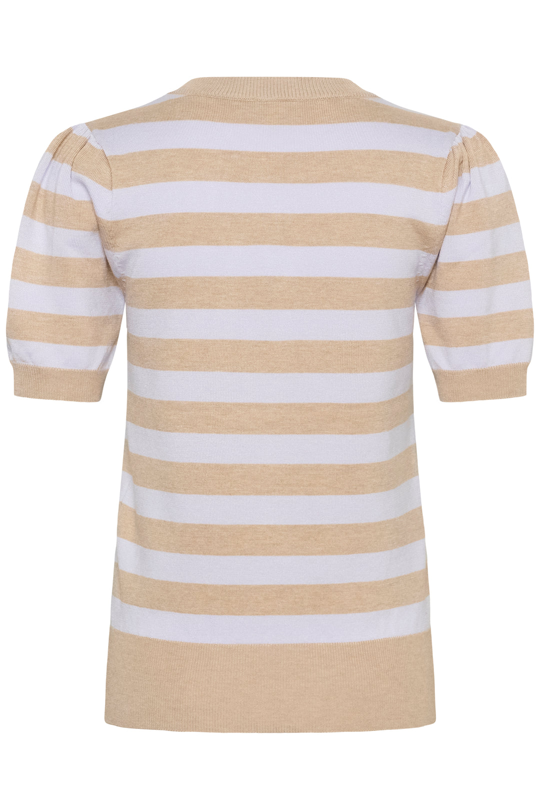 Saint Tropez Mila Short Sleeve Stripe Top- Lilac Savannah Block Stripe
