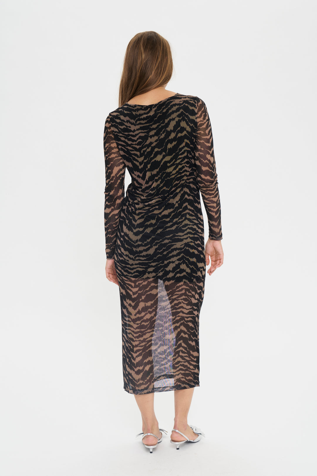 Saint Tropez Zulvir Dress - Black Shifted Strokes