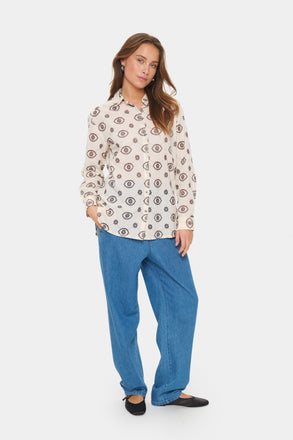 Saint Tropez Kendra Shirt- Winter White