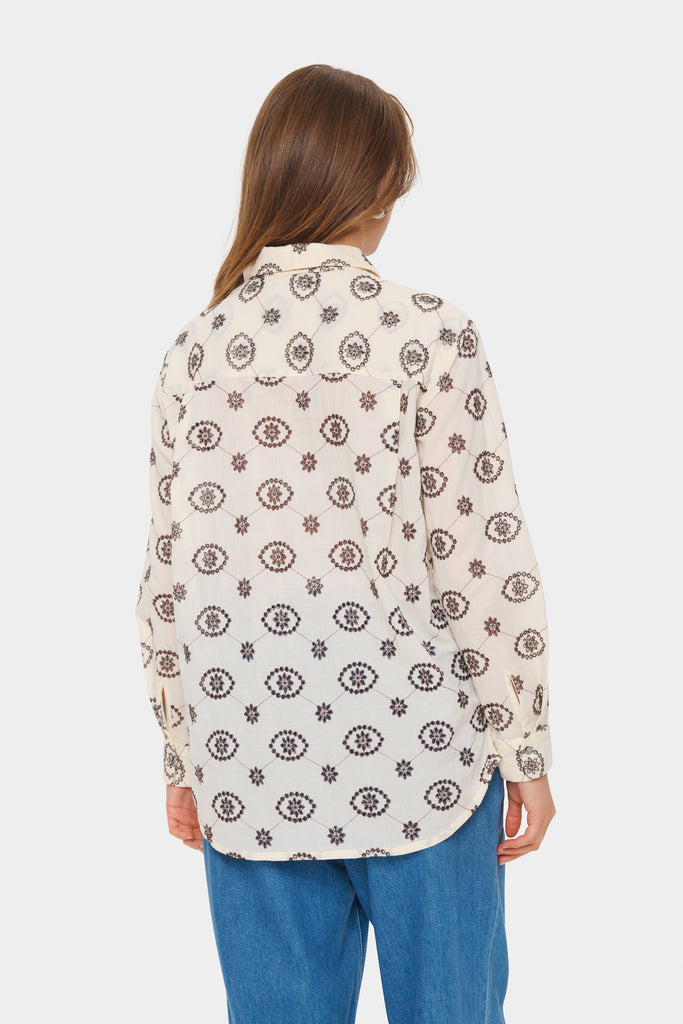 Saint Tropez Kendra Shirt- Winter White