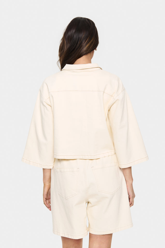 saint Tropez KayoSZ Shirt- Winter White
