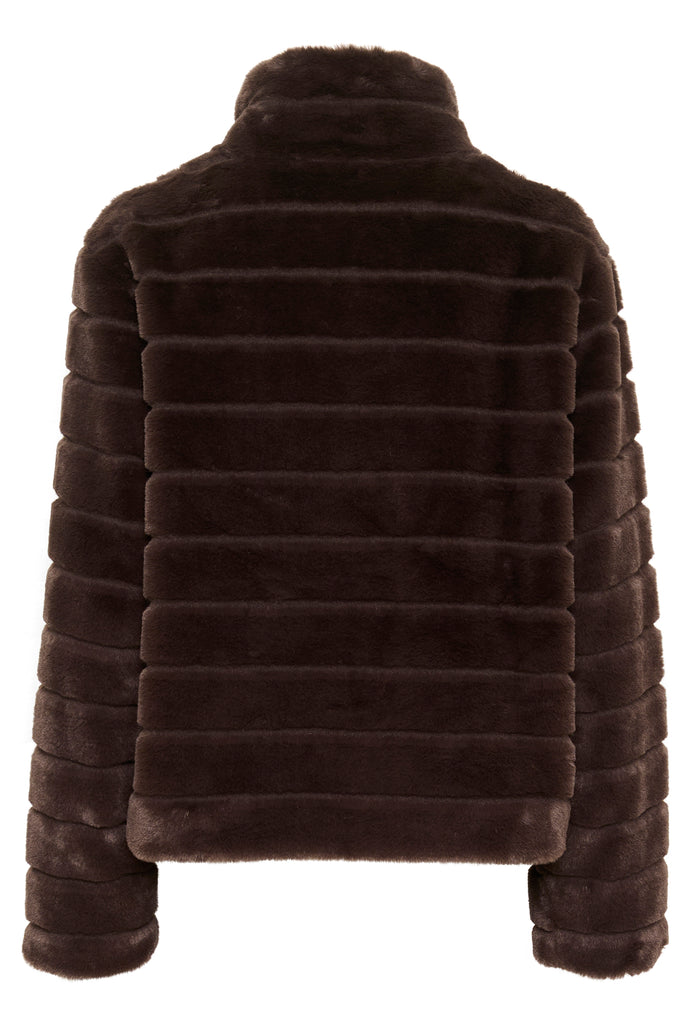 Saint Tropez Leonie Jacket- Chocolate Brown