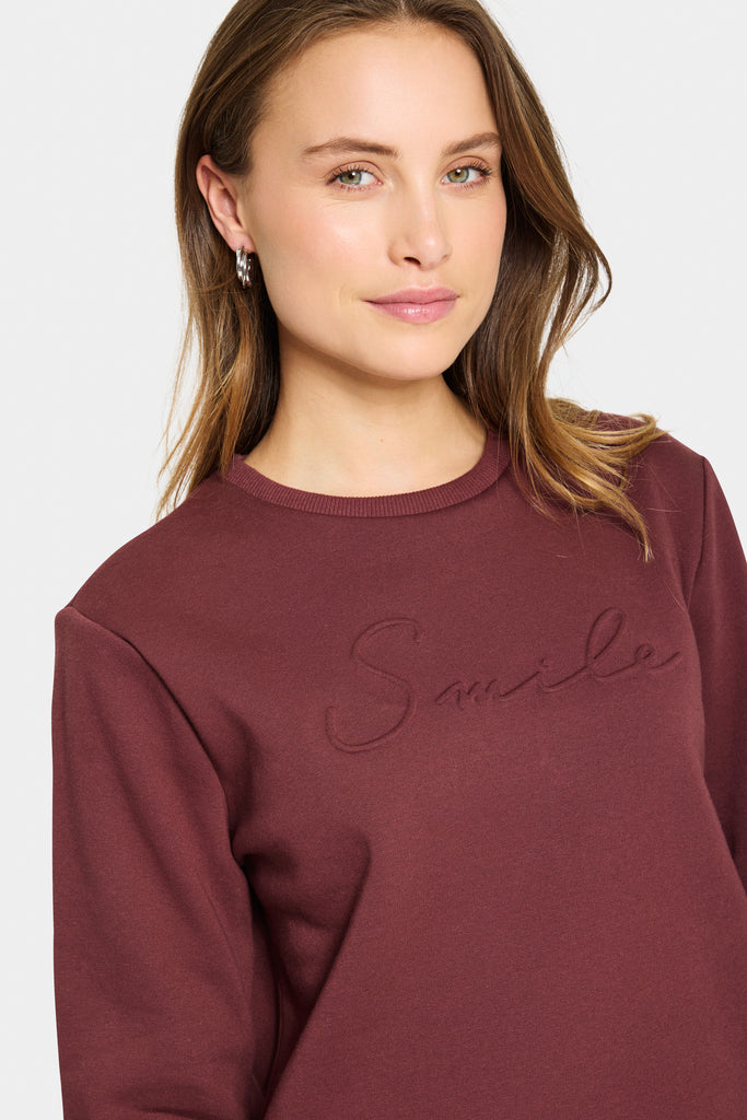 Saint Tropez LyonaSZ Sweatshirt - Decadent Chocolate