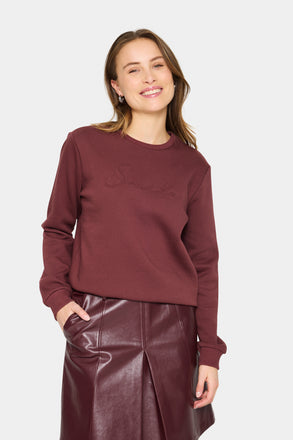 Saint Tropez LyonaSZ Sweatshirt - Decadent Chocolate