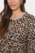 Saint Tropez LydiaSZ Cardigan- Black Leopard Jacquard