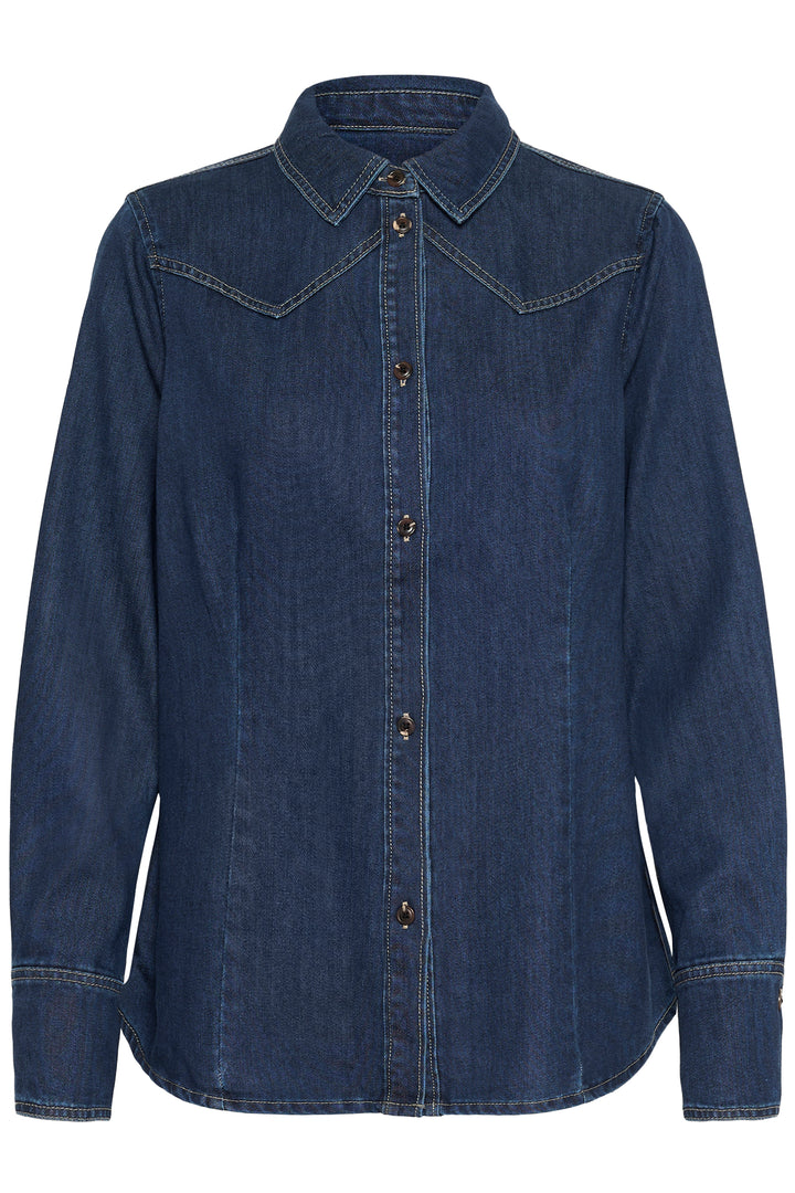 Saint Tropez MartheSZ Shirt - Medium Denim Blue