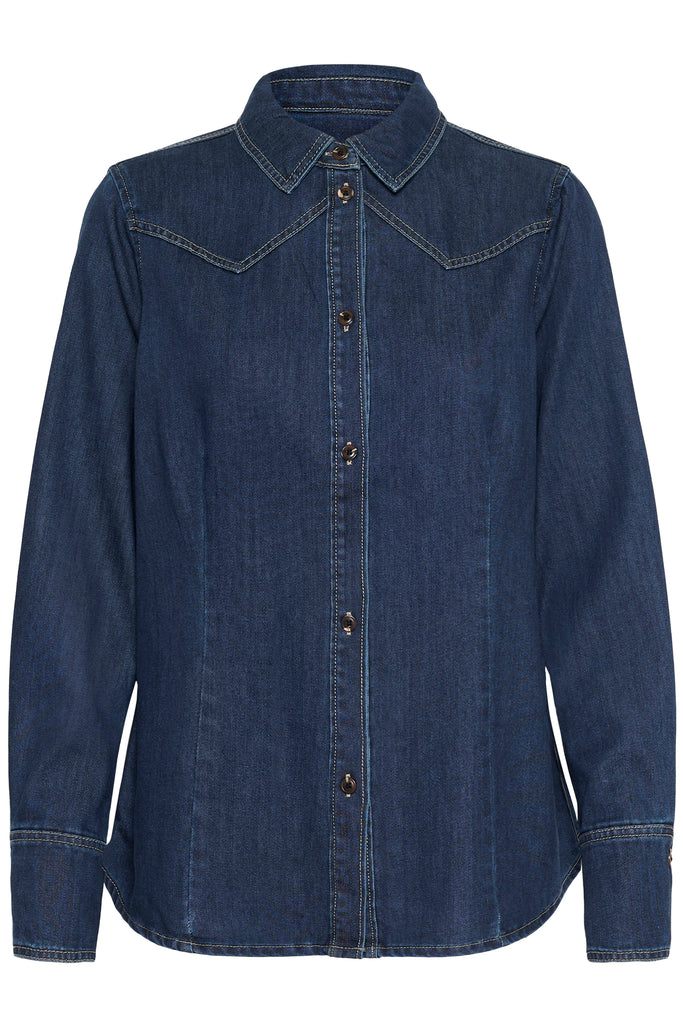Saint Tropez MartheSZ Shirt - Medium Denim Blue