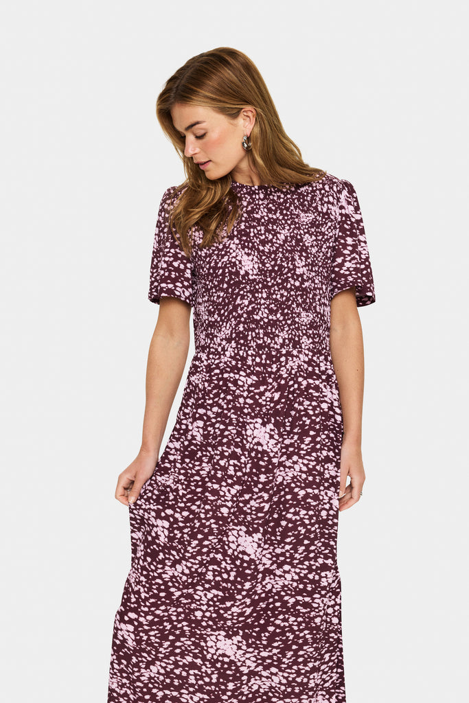 Saint Tropez MalikaSZ Dress- Fudge Spotty Animal