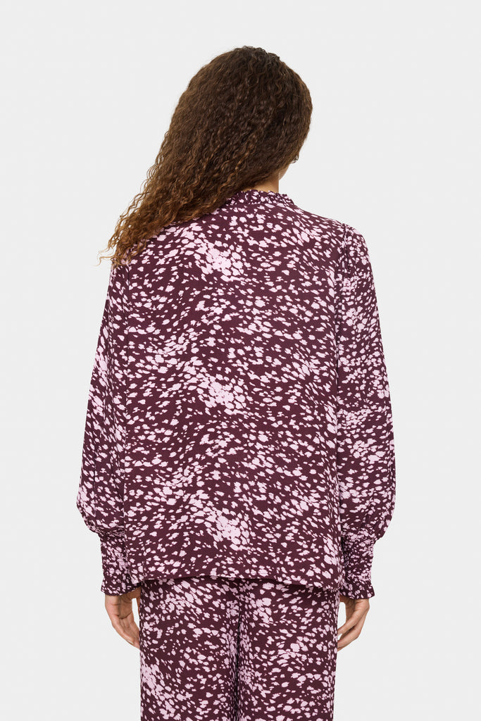 Saint Tropez MalikaSZ Blouse- Fudge Spotty Animal