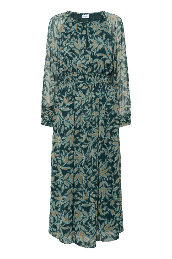 Saint Tropez Maxine Dress - Pine Autumn Floral