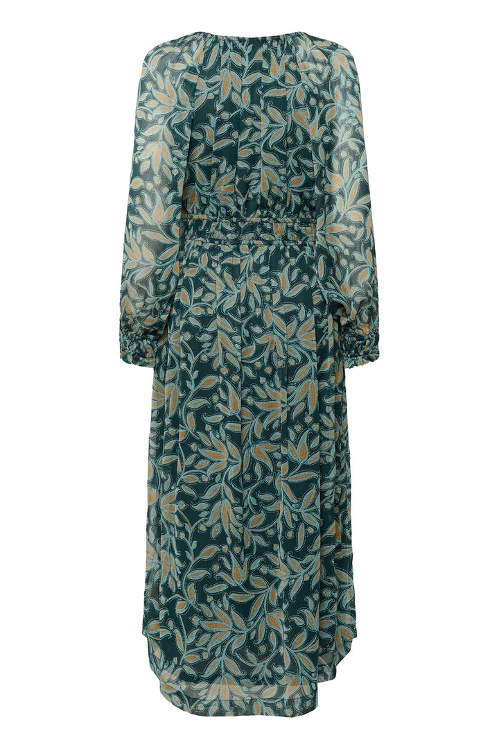 Saint Tropez Maxine Dress - Pine Autumn Floral