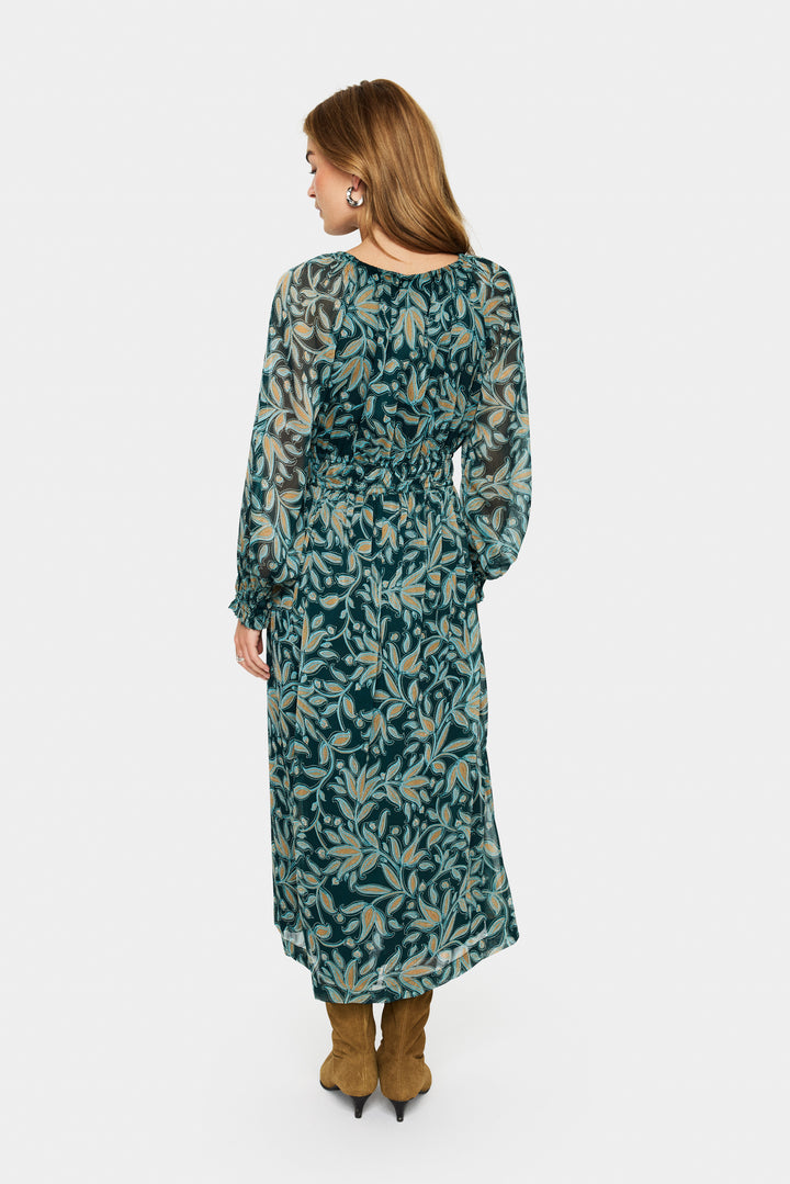 Saint Tropez Maxine Dress - Pine Autumn Floral
