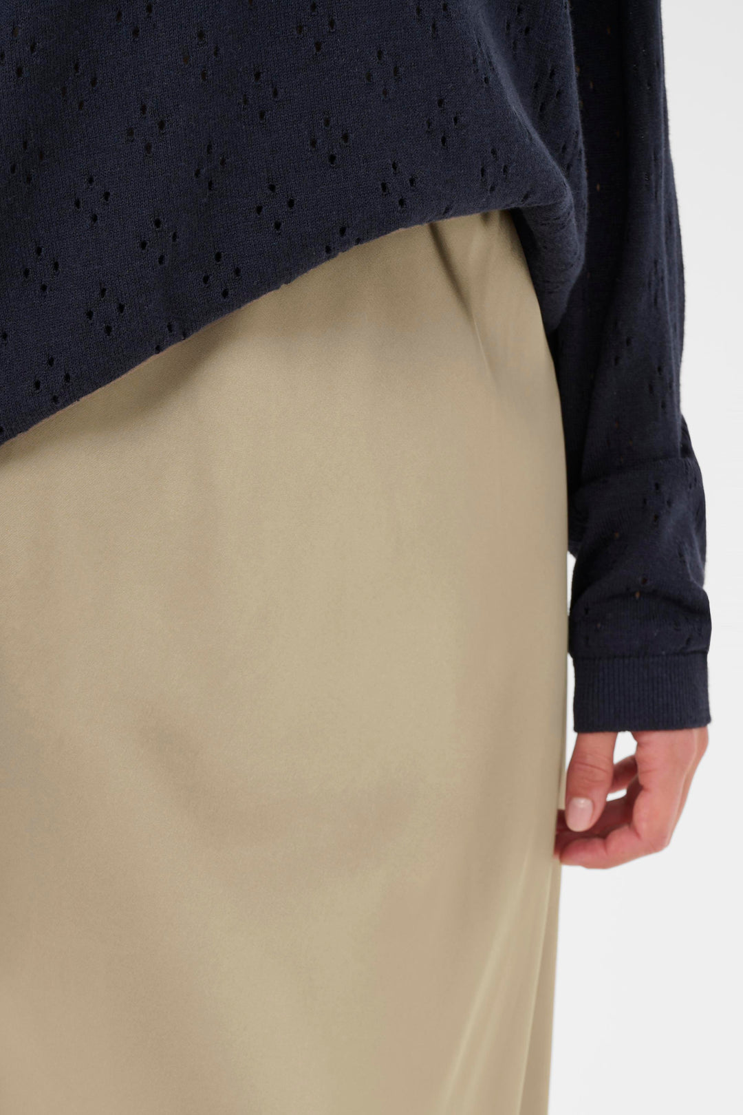 Saint Tropez LodisaSZ Maxi Skirt – Greige Woven