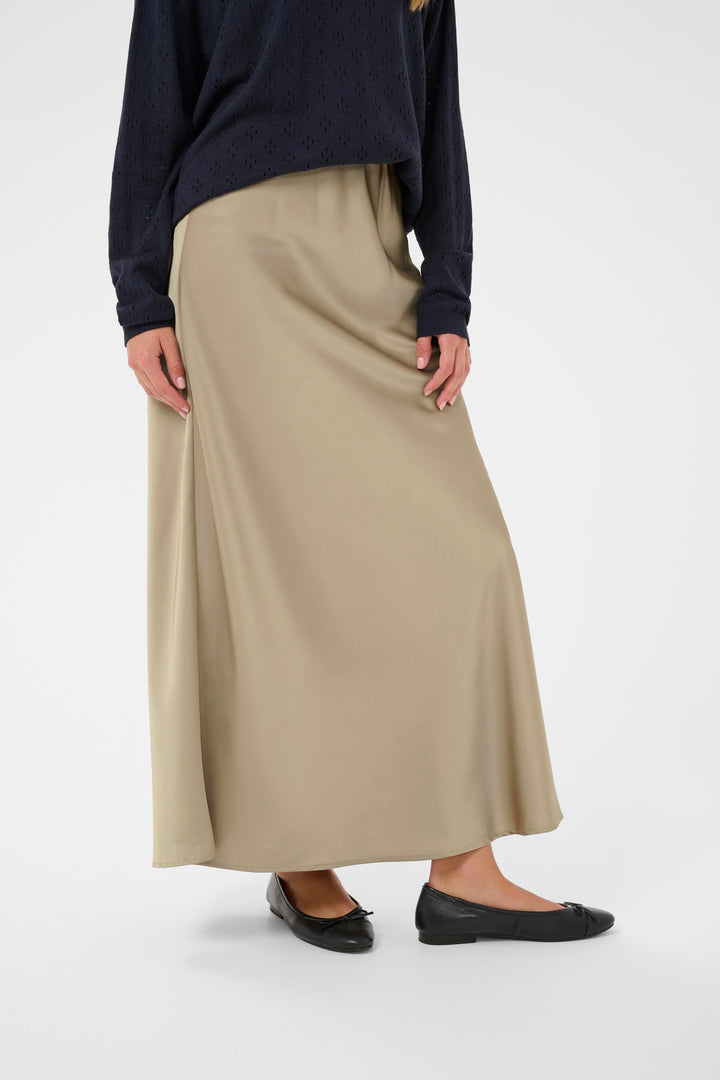 Saint Tropez LodisaSZ Maxi Skirt – Greige Woven