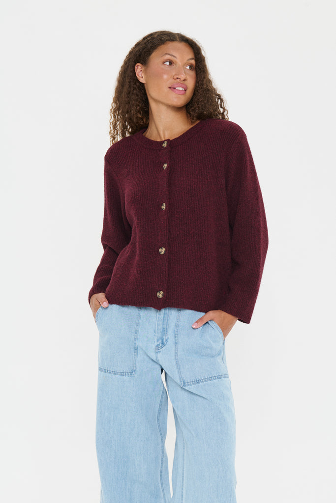 Saint Tropez MaleenSZ Cardigan - Fudge