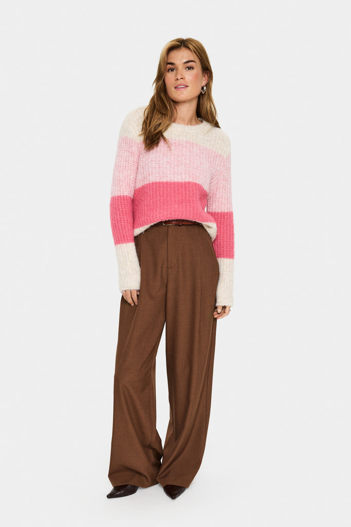 Saint Tropez MandySZ Pullover - Wild Rose Melange