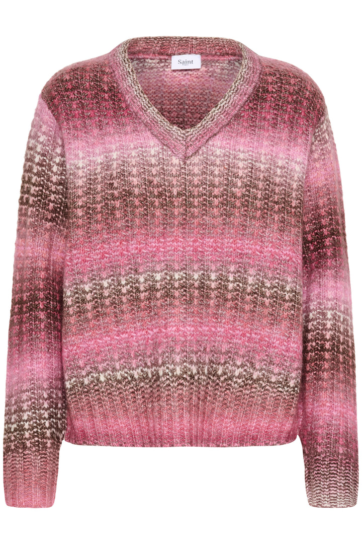Saint Tropez MirabelSZ Pullover - Pink Peacock Melange