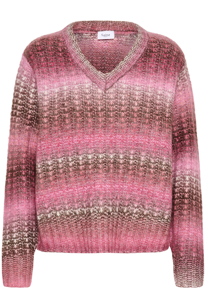 Saint Tropez MirabelSZ Pullover - Pink Peacock Melange