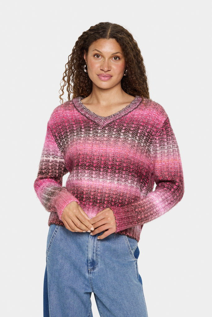 Saint Tropez MirabelSZ Pullover - Pink Peacock Melange