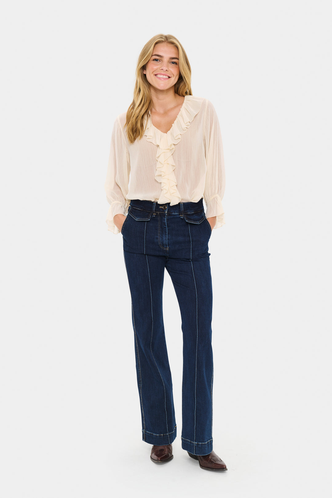 Saint Tropez Nanette Blouse - Seedpearl