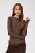 Saint Tropez Noria Long Sleeve Blouse - Dark Oak