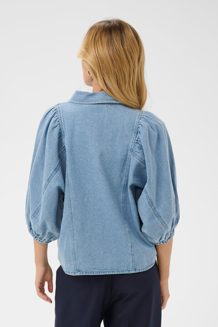 Saint Tropez OthildeSZ Shirt – Light Blue Denim