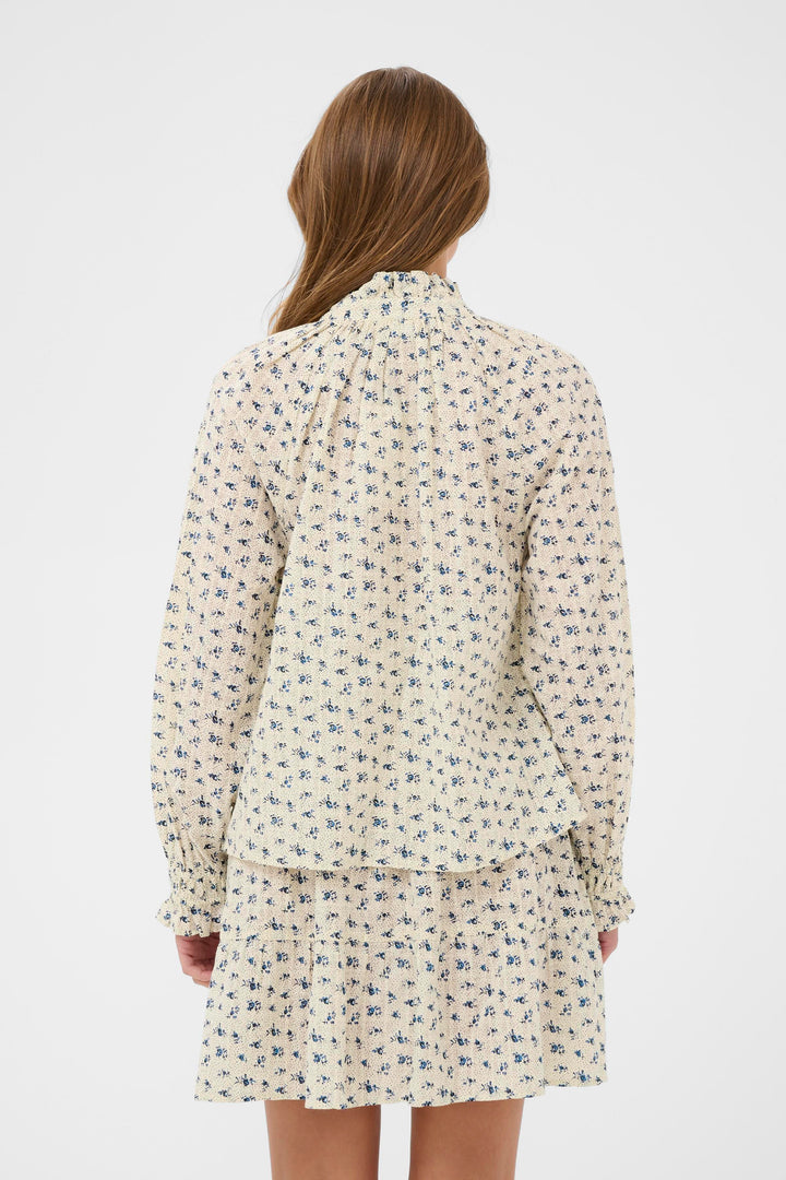 Saint Tropez Omelia Shirt-Turtledove Mini Floral