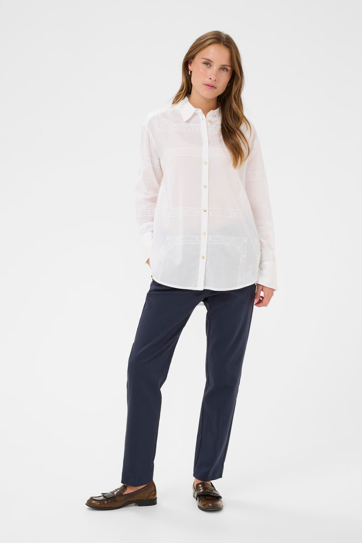Saint Tropez OliciaSZ Shirt – Bright White Cotton