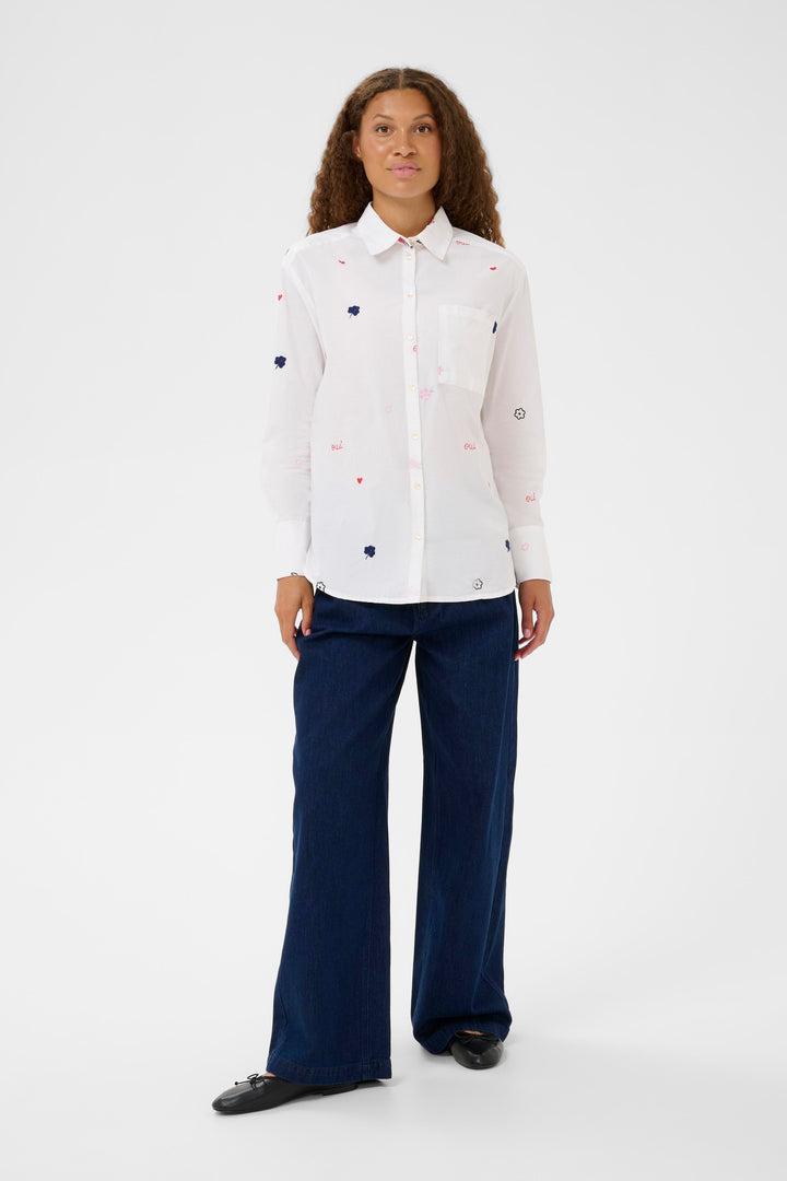 Saint Tropez OlbertaSZ Shirt – Bright White Cotton