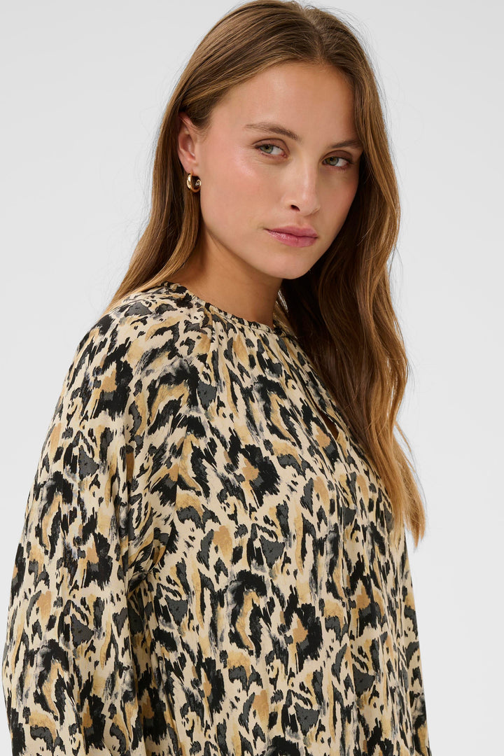 Saint Tropez OsinaSZ Dress – Tannin Blurry  Animal Print