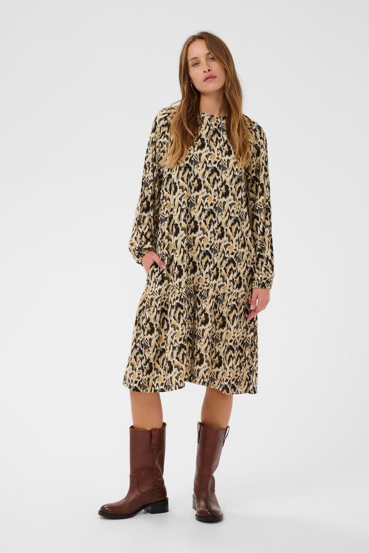 Saint Tropez OsinaSZ Dress – Tannin Blurry  Animal Print