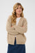 Saint Tropez OttolineSZ Open Cardigan- Tannin Melange