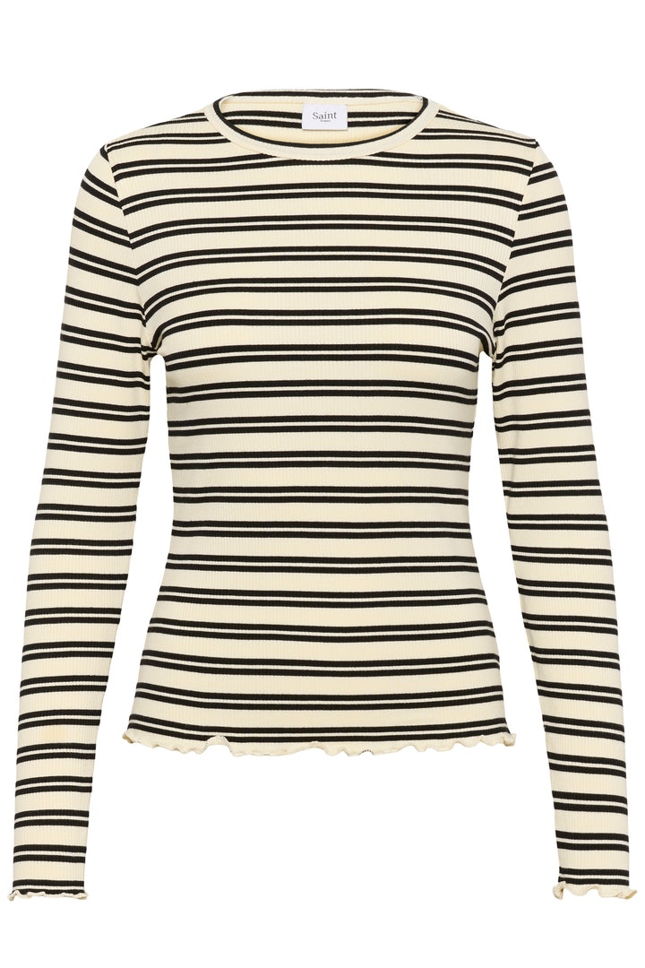 Saint Tropez OlaliaSZ Blouse – Ice Black Stripe