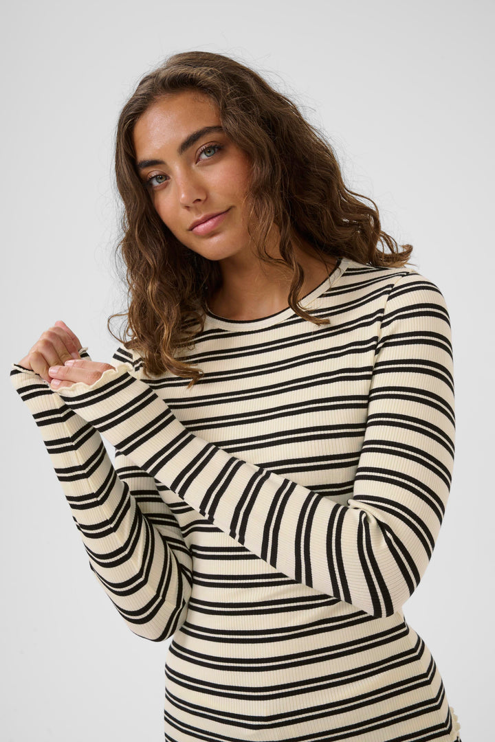 Saint Tropez OlaliaSZ Blouse – Ice Black Stripe