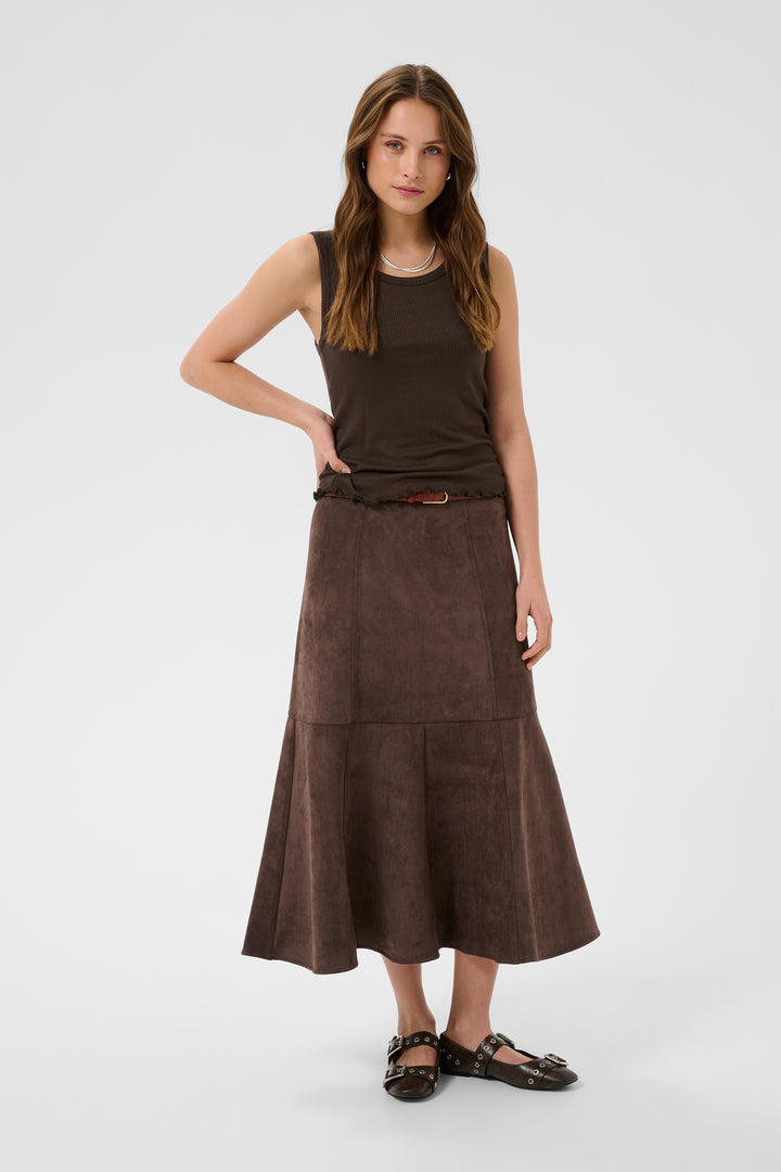 Saint Tropez Olaila Tank Top- Chocolate Brown